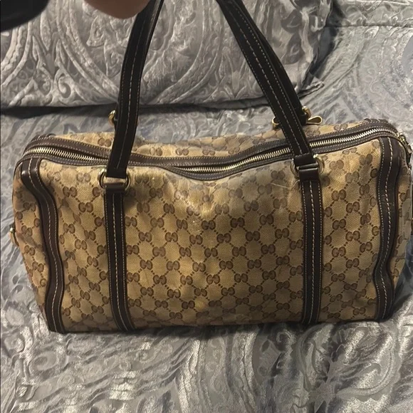 Gucci Brown GG Monogram Tote Bag